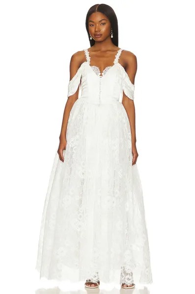 Платье For Love & Lemons Vera Bridal Gown, белый