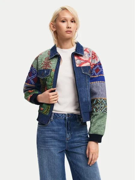 Джинсовая куртка стандартного кроя Desigual, мультиколор