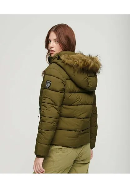 Куртка Superdry ПУФФЕР, цвет camouflage khaki