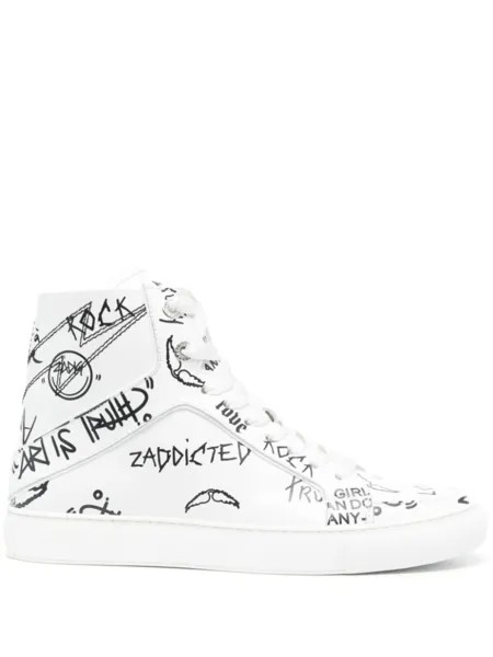 Высокие кеды High Flash Zadig&Voltaire, белый
