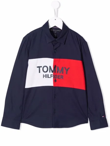 Tommy Hilfiger Junior рубашка с логотипом