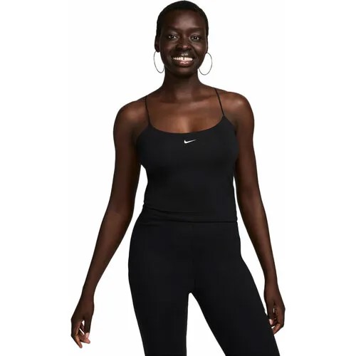 Майка спортивная NIKE Sportswear Chill Knit Tight Cami Tank, размер XS, чёрный