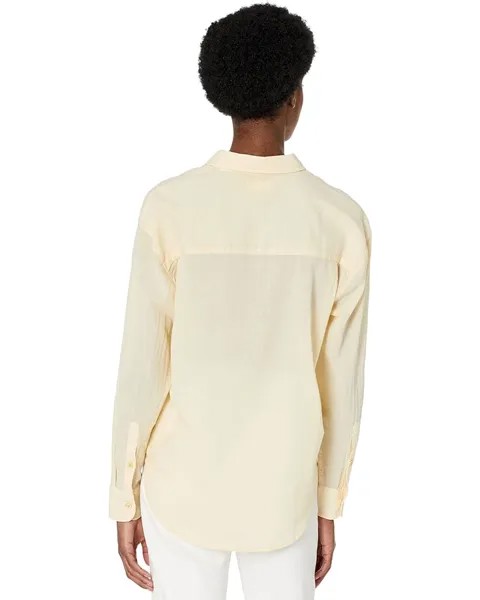 Рубашка 7 For All Mankind Classic Button-Up Shirt, цвет Light Lemon