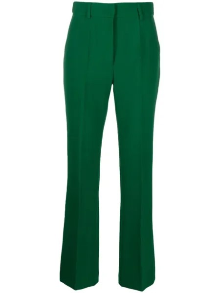 Essentiel Antwerp брюки строгого кроя со складками, зеленый