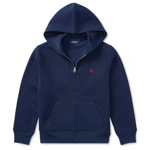 Худи Polo Ralph Lauren, силуэт свободный, средней длины, трикотажное, размер XL, синий