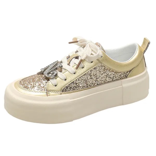 Кроссовки Take the Qin Skateboarding Shoes Women's Low-top, серебряный