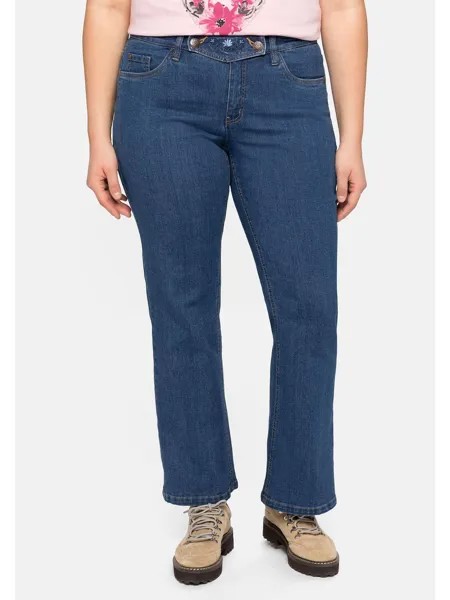 Джинсы sheego Trachten, цвет blue Denim