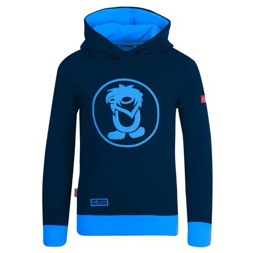 Толстовка спортивная Trollkids, размер 128, Navy/Med Blue