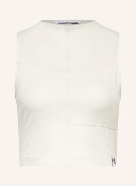 Укороченный топ Calvin Klein Jeans, белый