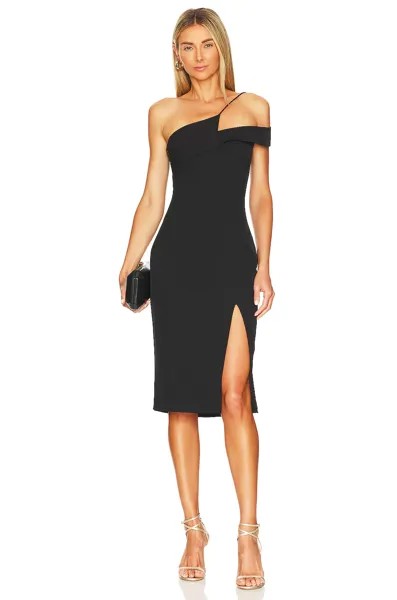 Платье миди superdown Jillian Asymmetric, черный