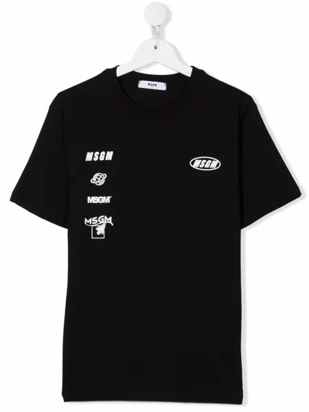 MSGM Kids футболка с логотипом
