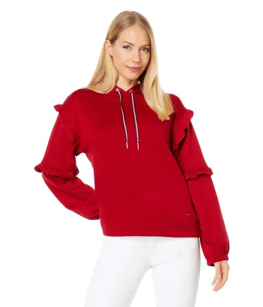 Худи Tommy Hilfiger, Ruffle Sleeve Hoodie Sweatshirt