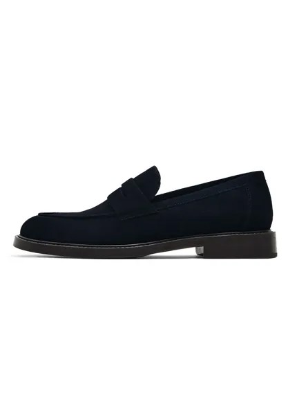 Слипоны TAN SPLIT Massimo Dutti, синий/черный деним