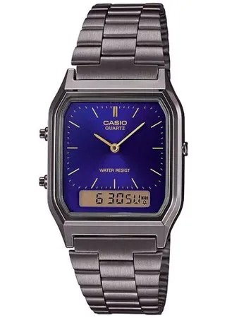 Наручные часы CASIO Vintage AQ-230EGG-2A, черный, серый