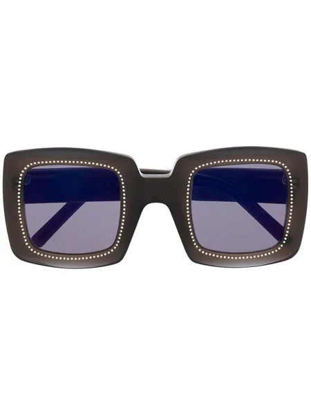Marni Eyewear солнцезащитные очки в квадратной оправе с заклепками