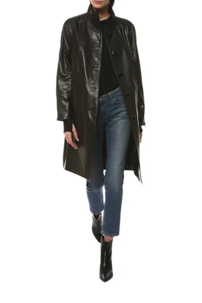 Кожаная куртка женская VENETTI LEATHER&FUR 3003/100 черная 50