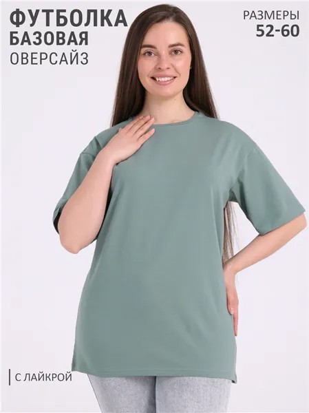 Футболка женская Апрель 1ЖДФК3854804 зеленая 112/164