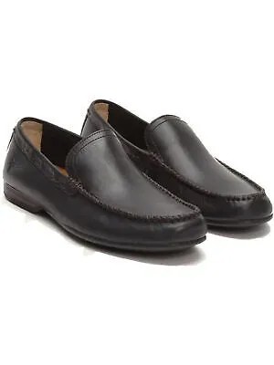 FRYE Мужские черные кожаные лоферы с круглым носком Comfort Lewis Venetian 9.5