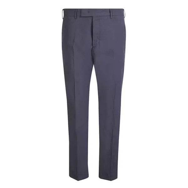Брюки cropped chino stretch-cotton trousers Pt Torino, синий