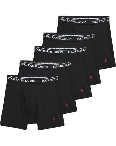 Боксеры Polo Ralph Lauren 5-Pack Brief, черный