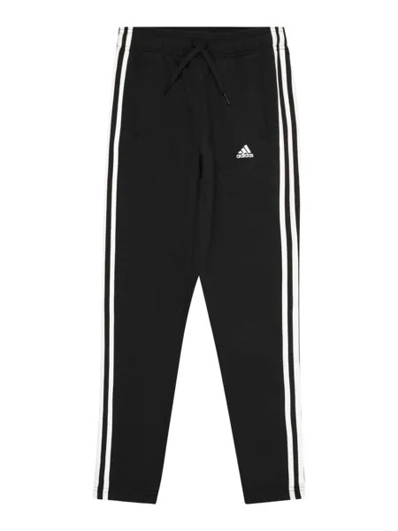 Зауженные тренировочные брюки Adidas Essentials 3-Stripes, черный