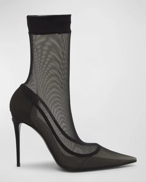 Ботинки-носки DG Mesh на шпильках Dolce&Gabbana