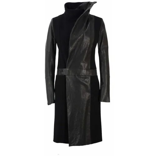 Пальто  Malloni, средней длины, размер 40, черный