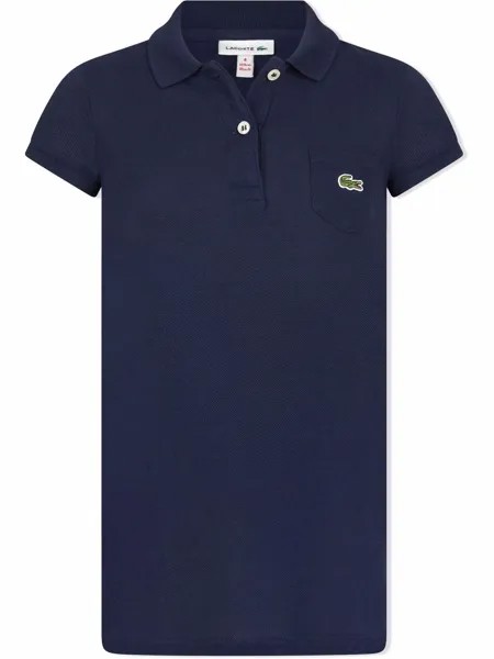 Lacoste Kids рубашка поло с вышитым логотипом