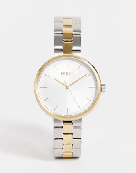 Женские металлические часы-браслет разных оттенков Hugo-Разноцветный