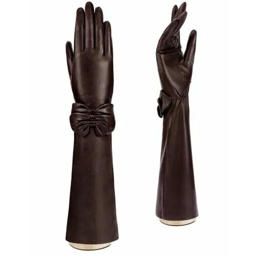 Перчатки ELEGANZZA, размер 6.5, коричневый