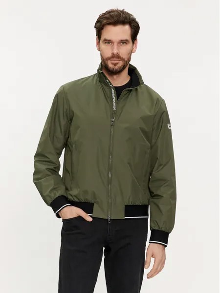 Бомбер стандартного кроя Ea7 Emporio Armani, зеленый