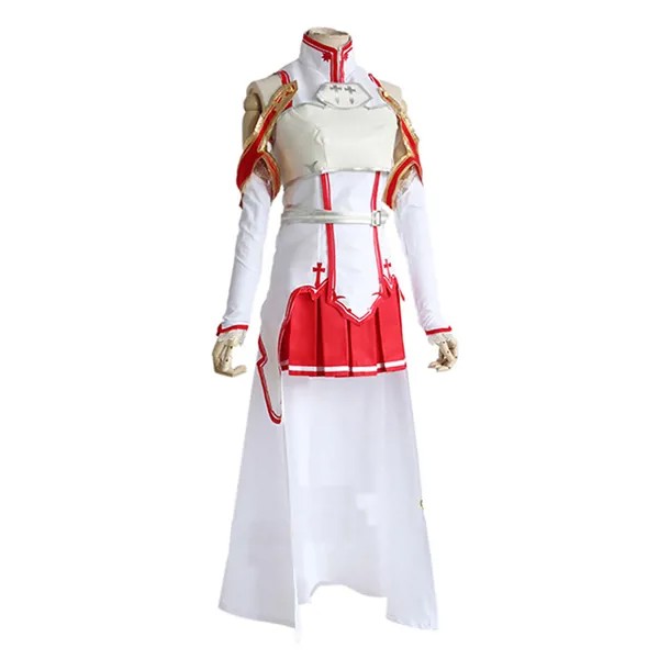 Brdwn Sword Art Online женский костюм для драки (Топы + Защитная куртка + платье + нарукавник + юбка + пояс)