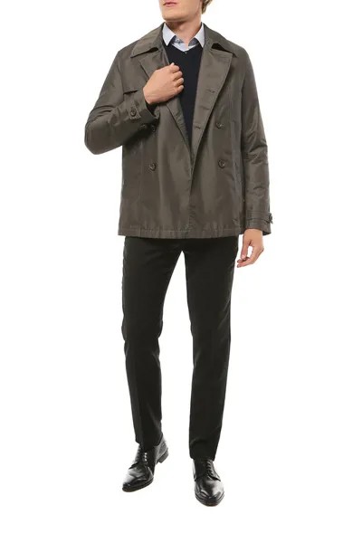 Плащ мужской ABSOLUTEX 6165 DK.OLIVE серый 50-176