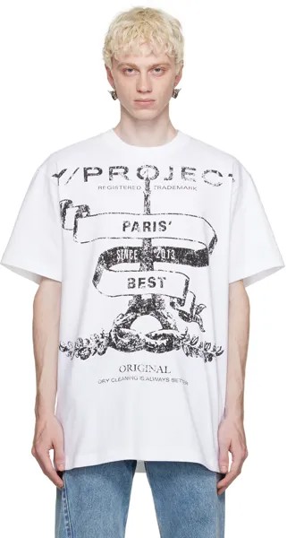 Футболка Y/Project White Paris Best