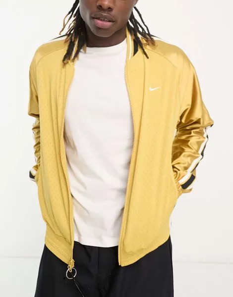 Золотая спортивная куртка Nike Basketball Circa