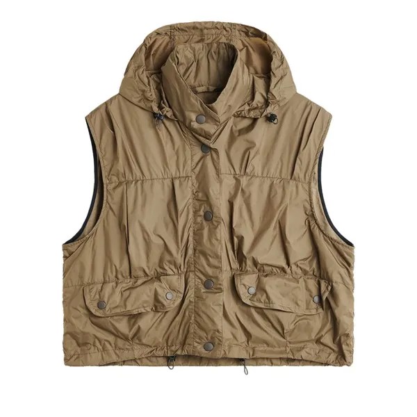 Жилет Our Legacy Cropped Exhale Puffa Vest, коричневый