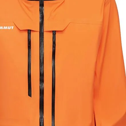 Куртка с капюшоном Haldigrat Air HS мужская Mammut, цвет Tangerine/Black
