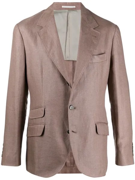 Brunello Cucinelli однобортный пиджак с карманами