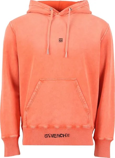 Худи Givenchy Classic Fit Patch Hoodie 'Bright Orange', оранжевый