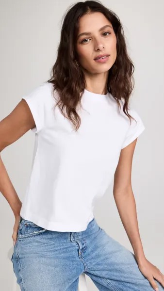 Футболка AGOLDE Bryce Cap Sleeve, белый