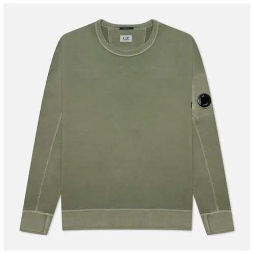 Мужская толстовка C.P. Company Cotton Fleece Resist Dyed оливковый , Размер S