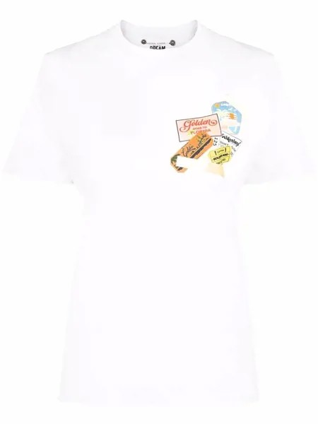 Golden Goose футболка Journey Collection с графичным принтом