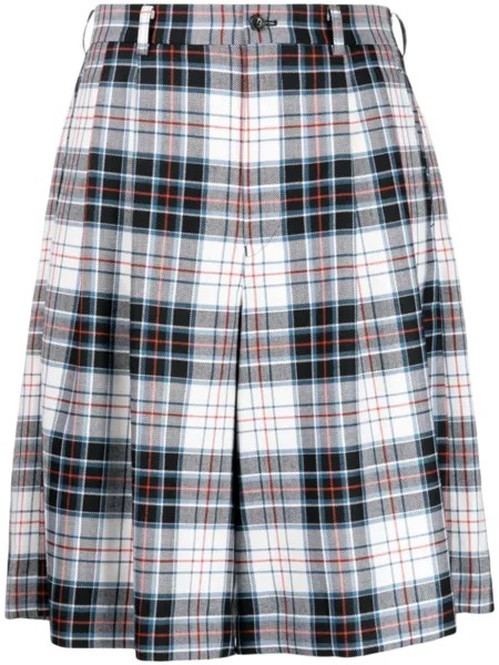 Comme des Garçons Homme Plus шерстяные шорты в клетку, разноцветный