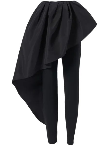 Carolina Herrera брюки с драпировкой, черный