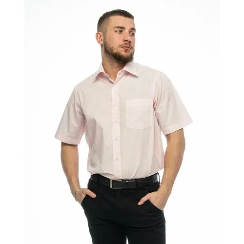 Рубашка Imperator, размер 48RU/M/170-178/40 ворот, розовый