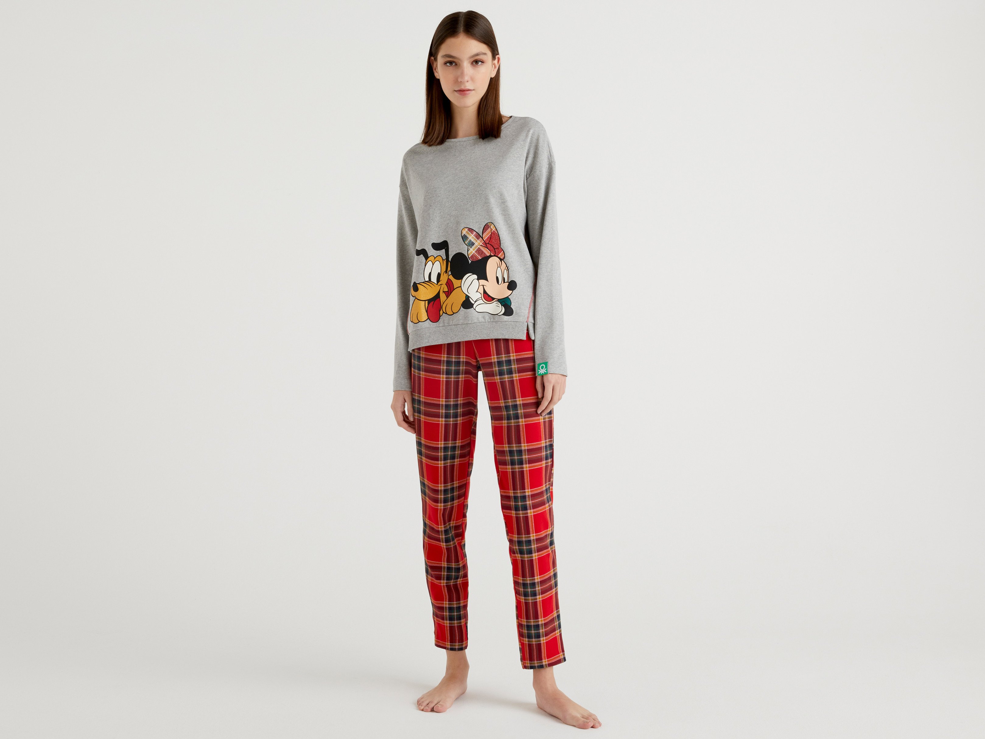 Пижама женская United Colors of Benetton 21A_3I8X3P2HD серая L