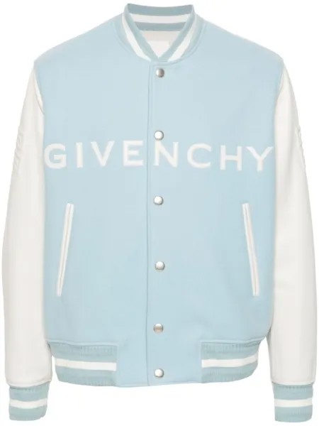 Givenchy бомбер в стиле колор-блок, синий