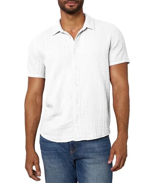 Christian02 Рубашка из хлопкового крепа на пуговицах Velvet by Graham & Spencer, белый