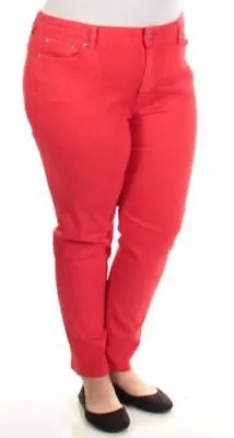 RALPH LAUREN Женские красные укороченные джинсы скинни Размер: 6