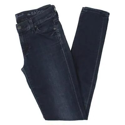 7 For All Mankind Женские синие укороченные джинсы скинни до щиколотки 26 BHFO 6592